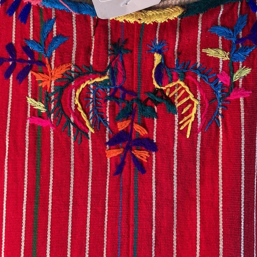 Vintage 70’s Los H’s 19 Olvera Street Guatemala cotton mini dress/shirt. box Z - Picture 5 of 7